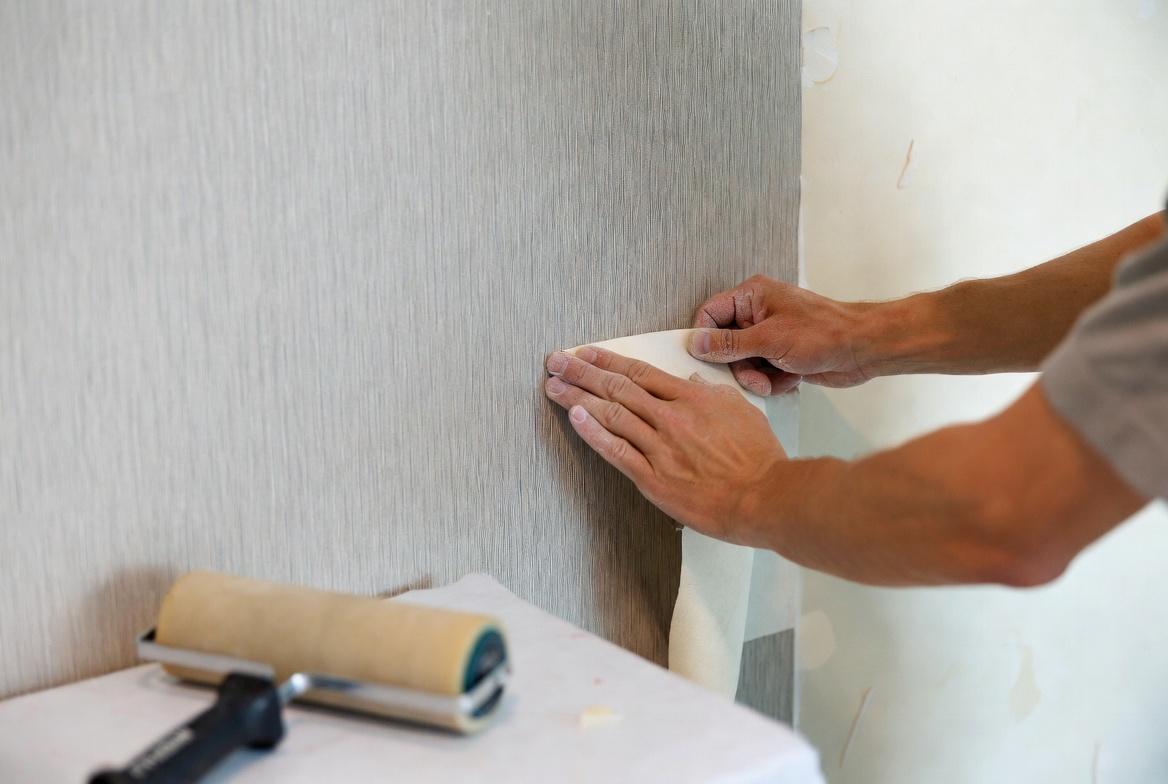 Wallpaper installation detail